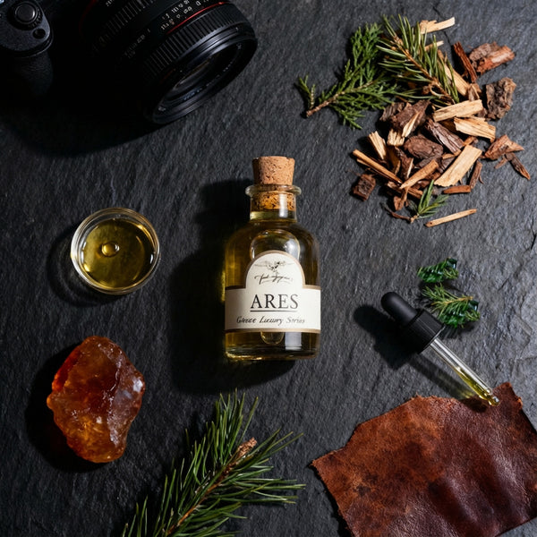 Ares Beard Oil – Smoky, Masculine Cologne-Grade Blend with Black Spruce & Birch Tar
